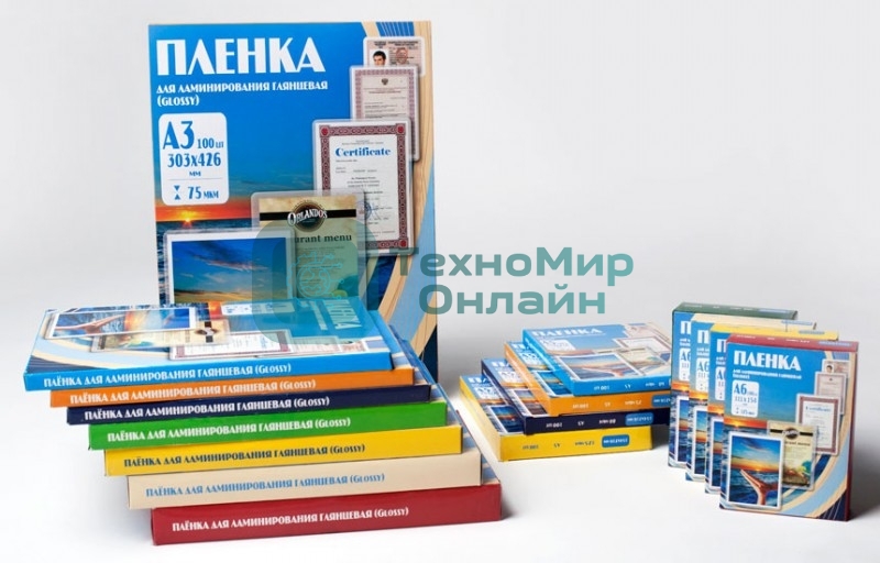 Пленка для ламинирования Office Kit 80мкм A6 (100 шт) глянцевая PLP111*154/80