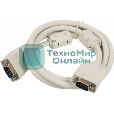 Кабель VGA 1.8м Ningbo SVGA 15M/15M феррит.кольца, CAB016S-06F