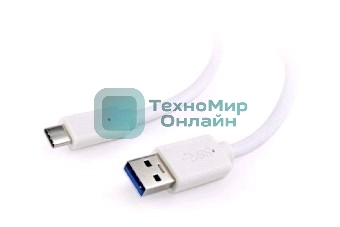 Кабель USB Cablexpert CCP-USB3-AMCM-6-W, USB3.0 AM/USB Type-C, 1.8м, белый, пакет