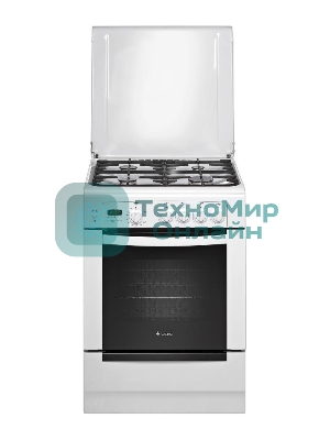 Плита газовая Gefest ПГ 6100-04 белый, конфорок 4 шт, духовка 52 л, 60 см x 85 см x 60 см