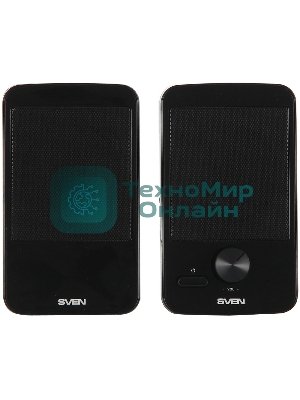 Акустическая система SVEN 312, черный 2.0, 100 – 20 000 Гц, 4Вт