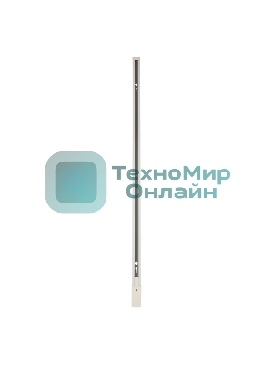 Шинопровод однофазный с кабельным вводом и заглушкой для трековых светильников Rexant 1 м белый с