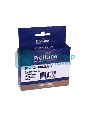 Картридж струйный ProfiLine PL-PGI-480XLBK для принтеров Canon Pixma TR7540/TR8540/TS6140/TS6240/TS8140/TS8240/TS9140 с чернилами Black