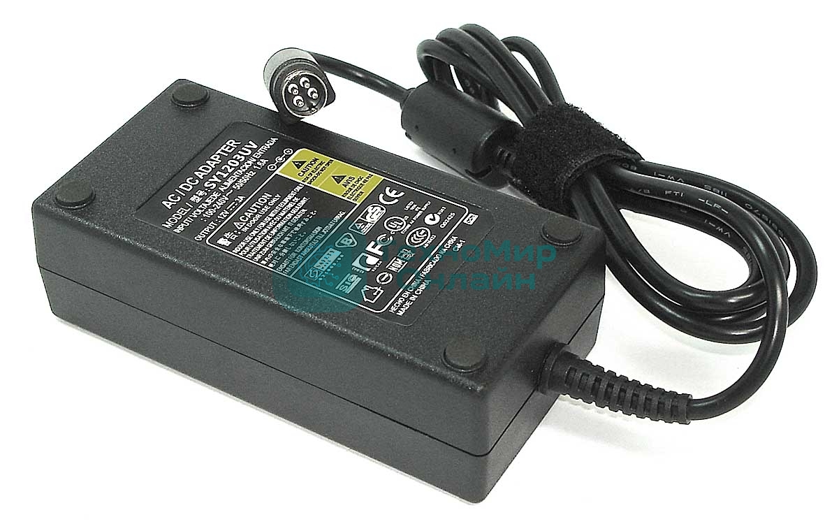 Блок питания для монитора и телевизора LCD 12V 3A (4Pin) OEM
