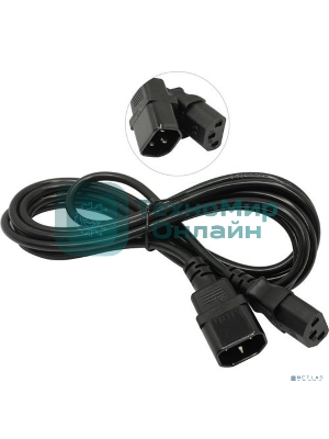 Кабель монитор-компьютер (UPS->уст-во) ExeGate Power EC-3P (С13->С14) VDE-250V-3*0,5-CU, 6A, 3м