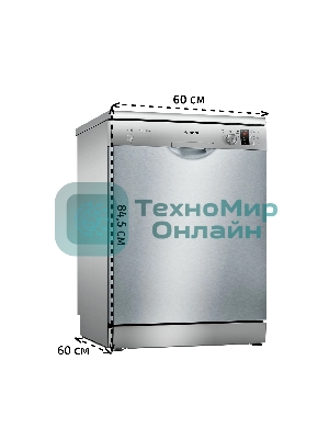Посудомоечная машина Bosch SMS25AI05E, серебристый, 60 см, 12 компл., сушка конденсационная, 48 дБ, класс A++