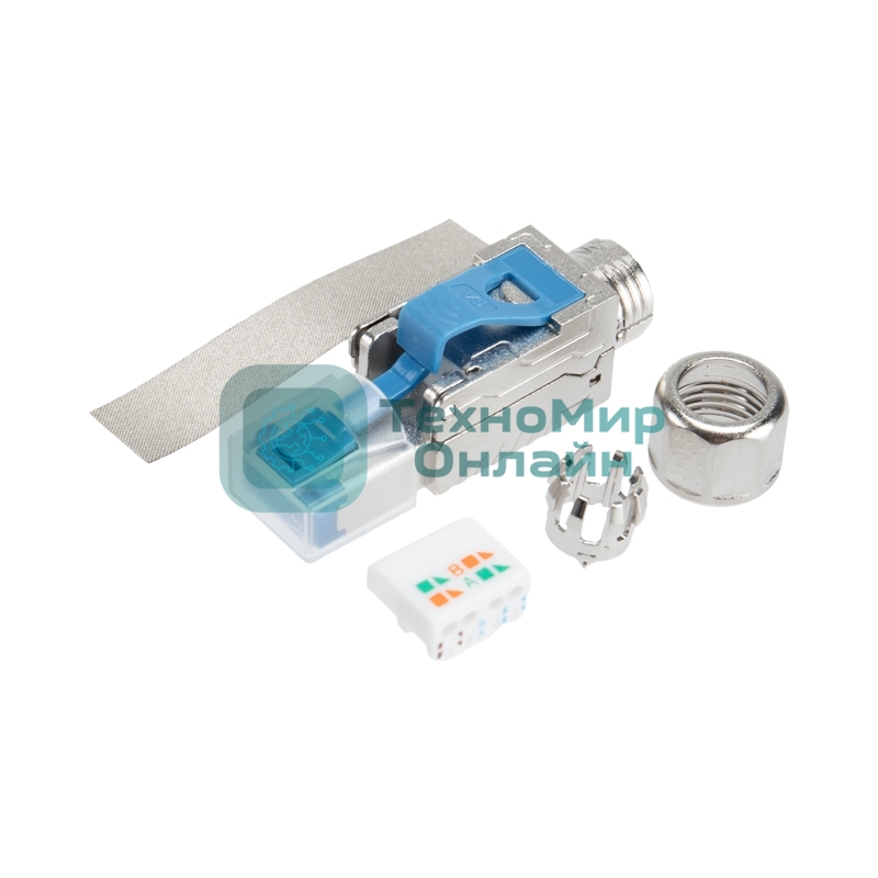 Разъем RJ-45(8P8C) Rexant полевой заделки под витую пару, FTP, CAT 6А (50 µ