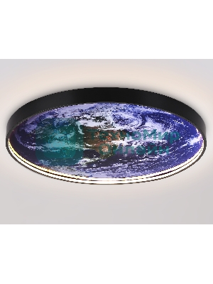 Настенно-потолочный светодиодный светильник Ambrella light FW11136 BK черный 50W LED 3000-6400K D800*38