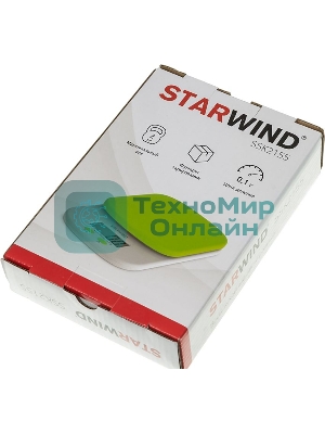 Весы кухонные Starwind SSK2155 макс. вес: 2 кг, зеленый