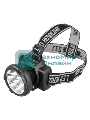 Фонарь ULTRAFLASH LED5362налобн аккум 220в черный 7led 2 реж пласт бокс