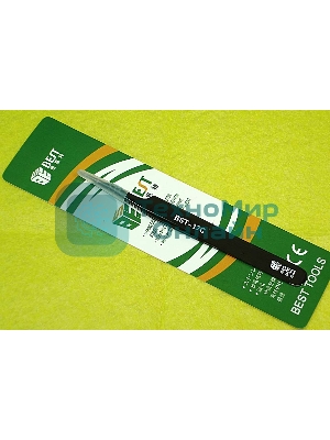 Пинцет Best BST-17С прямой острый 115 мм