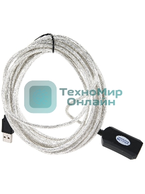 Кабель VCOM VUS7049-5M USB2.0-repeater, удлинительный активный Am-->Af 5м