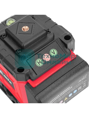 Лазерный уровень м-призм. MTX ML 360-3 Pro SET, 30 м, акк. Li 3000 мА·ч, состоит из 2 частей