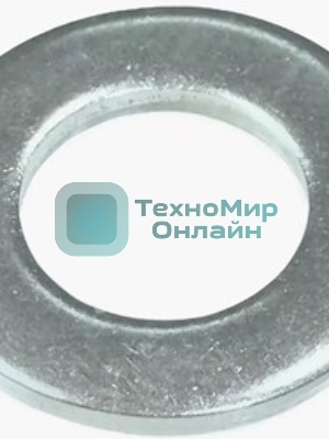 Шайба плоская М10 цинк. DIN 125 (уп.15шт) пакет Tech-Krep 103046