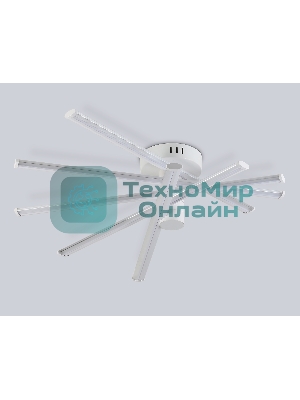 Потолочный светодиодный светильник Ambrella light FL6221 WH белый 70W 3000K-6400K 605*605*170 (ПДУ ИК)