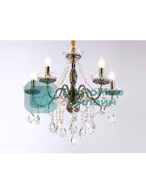 Светильник Ambrella light TR4949/5 SB/CL бронза/прозрачный E14/5 max 40W D620*585