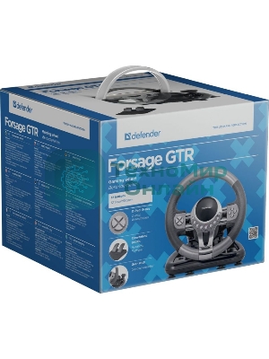 Игровой руль Defender FORSAGE 12 кн+2перекл.+1перекл. 8-ми позиц., USB