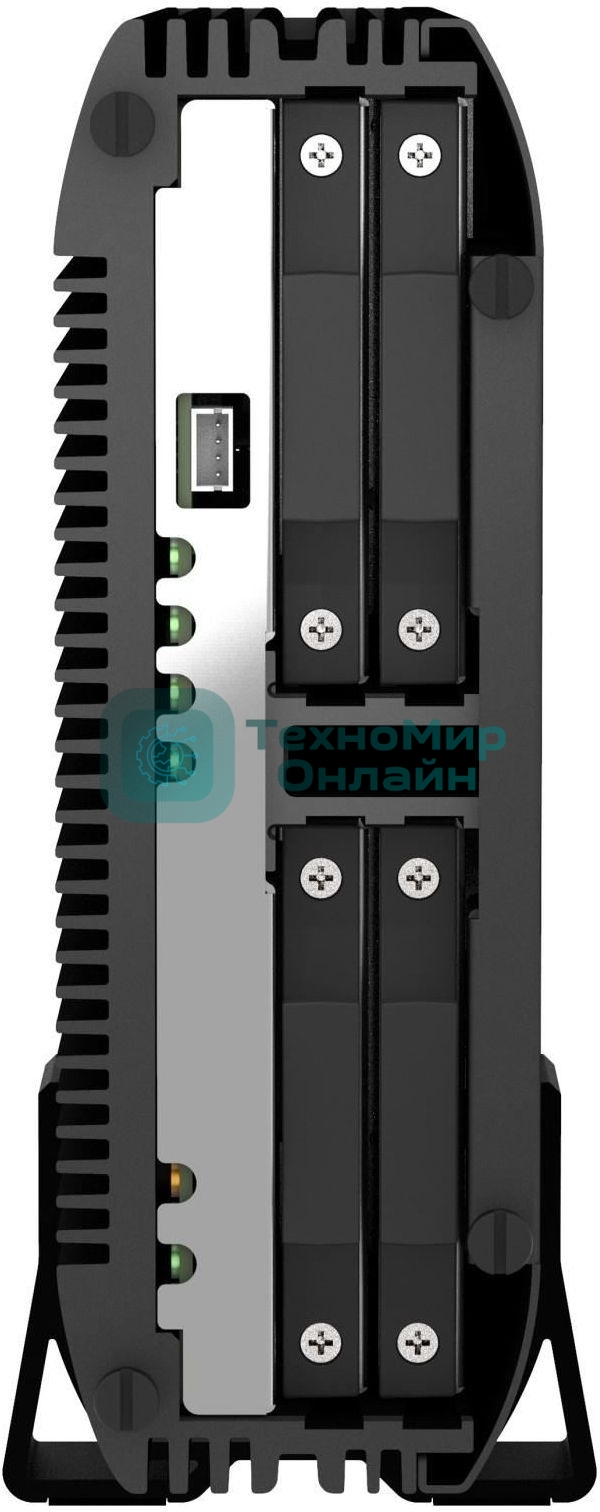 Сетевое хранилище SMB QNAP TS-410E-8G NAS fanless 4 2.5 SSD trays. Intel Celeron J6412 4-core 2.0-2.6 GHz, 8 Gb RAM (max), 2x2.5 GbE, 4xUSB 3.2 Gen 2 (10Gbps),1xHDMI