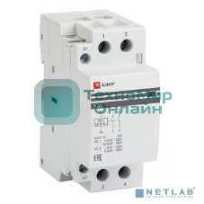 Контактор модульный EKF km-2-25-20 КМ 25А 2NO (2 мод.) PROxima