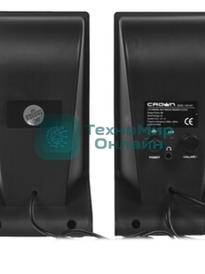Колонки Crown CMS-601 чёрный, 2.0, 6 Вт, AUX