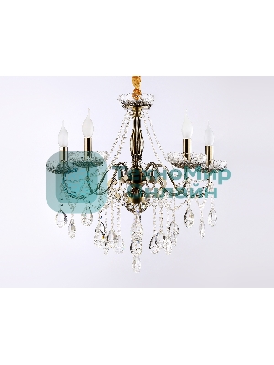 Светильник Ambrella light TR4949/5 SB/CL бронза/прозрачный E14/5 max 40W D620*585