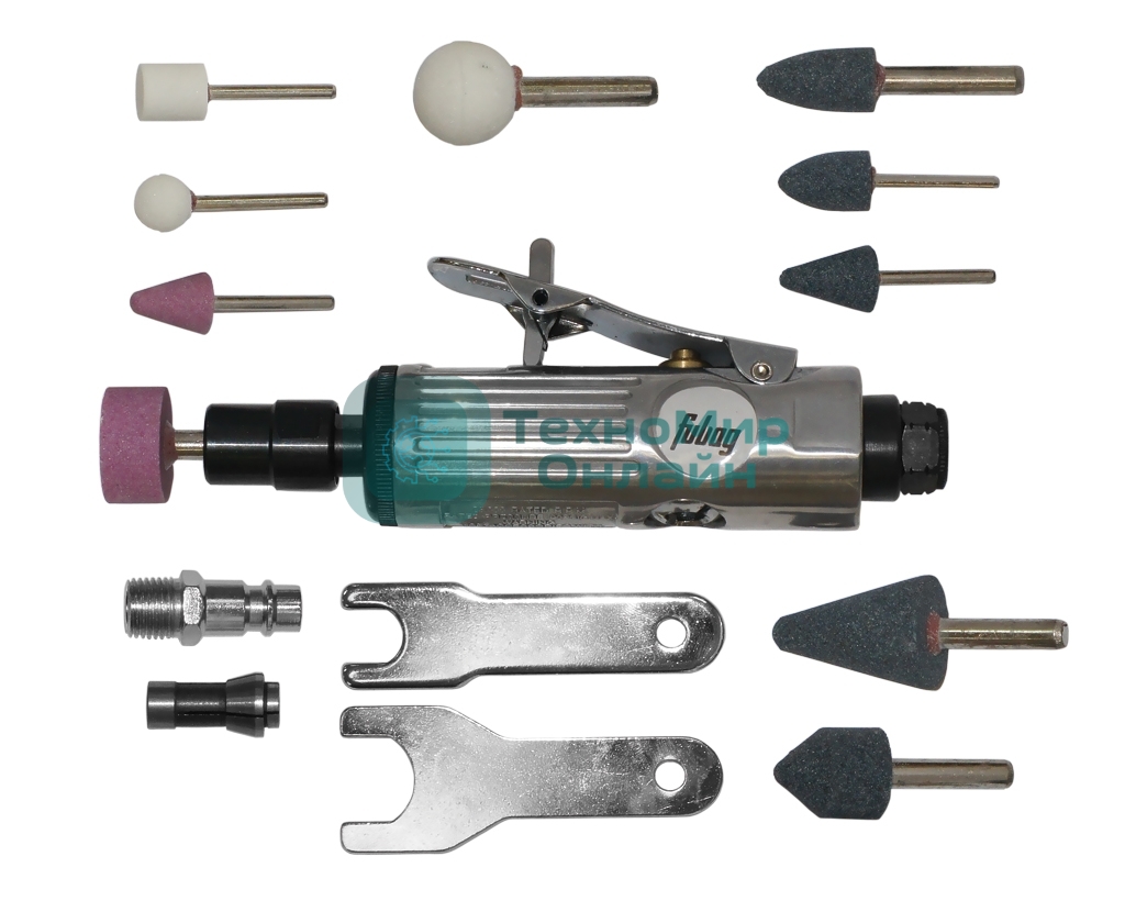 Прямошлифовальная машина (гравер) FUBAG GL103/25000103л/мин 6бар 25000об/мин набор