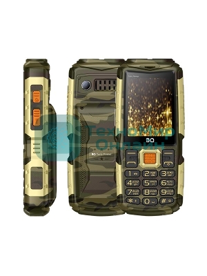 Мобильный телефон BQ 2430 Tank Power черный/серебристый