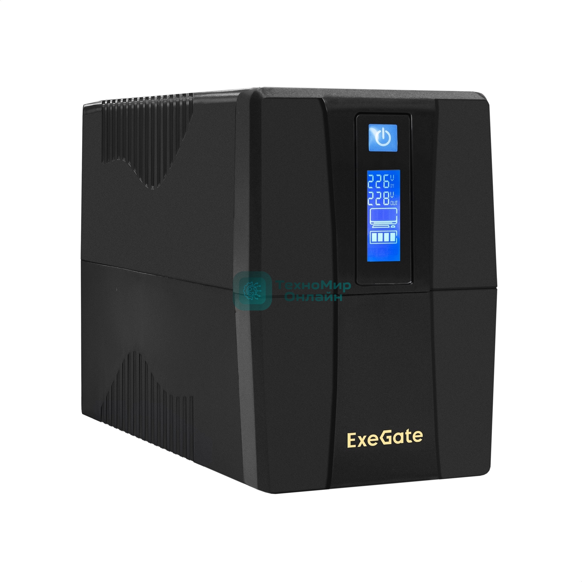 Источник бесперебойного питания ExeGate SpecialPro Smart LLB-650.LCD.AVR.4C13.RJ.USB 650VA/360W, LCD, AVR, 4*C13, RJ45/11, USB, черный
