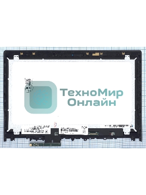 Модуль (матрица + тачскрин) для Lenovo Edge 2-1580 черный с рамкой