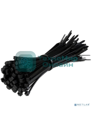 Стяжка нейлоновая Exegate EX253849RUS неоткрывающаяся CV-150B, 150мм, упак. 100шт черная