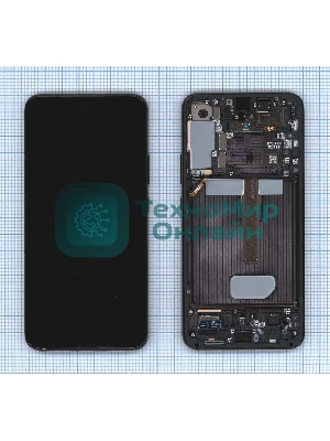 Дисплея для Samsung Galaxy S22 Plus SM-S906B в сборе с тачскрином ServicePack, черный (GH82-27500A)