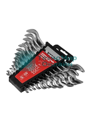 Набор ключей рожковых Matrix, 6 х 32 мм, 12 шт., CrV, хромированные