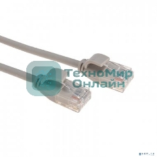 Патч-корд U/UTP Rexant cat.6a (10G), RJ45-RJ45, неэкранированный, 28AWG, LSZH, серый, 5 м