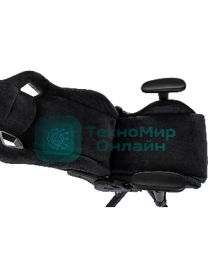 Кресло Zombie Ghost Fabric черный Light-20, ткань (велюр), подголовник