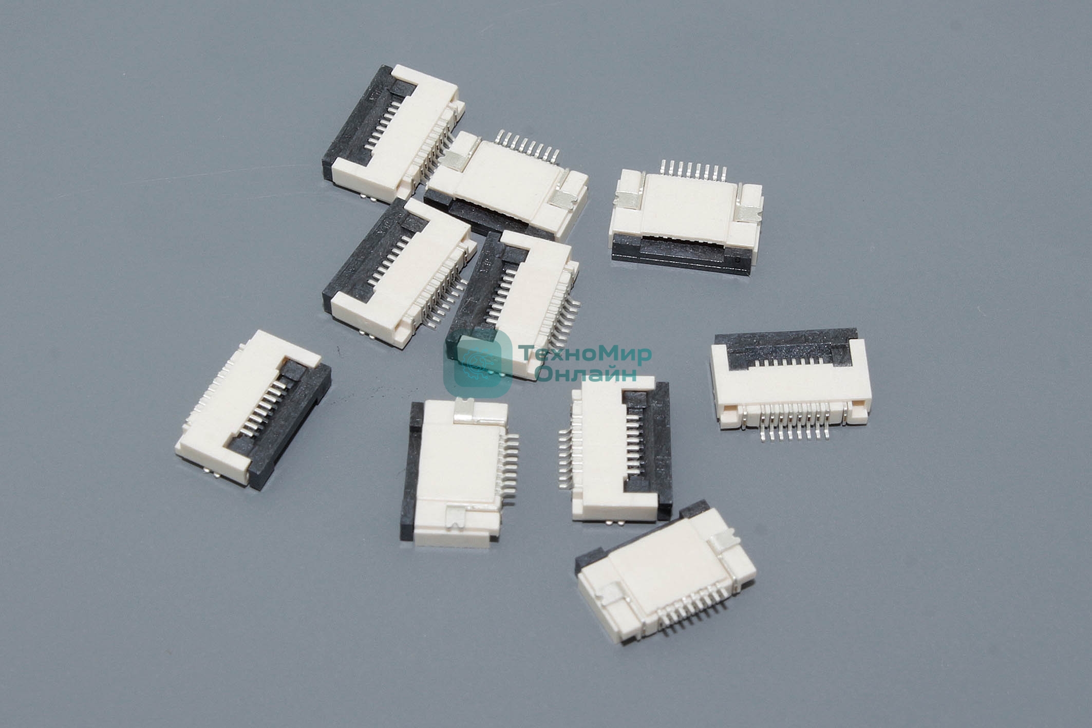 Разъем FPC Flip-Lock 0510-8RLGF 8 pin высота 1мм шаг 0,5мм 10 шт