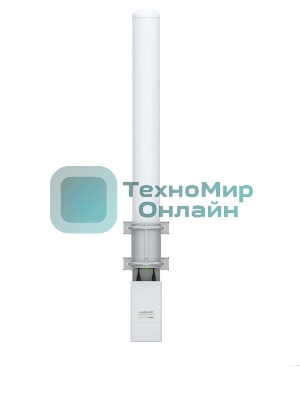 Сетевое оборудование UBIQUITI AMO-2G13 всенаправленная MIMO 2x2, диапазон частот - 2.35 - 2.55 GHz, коэффициент усиления - 13 dBi