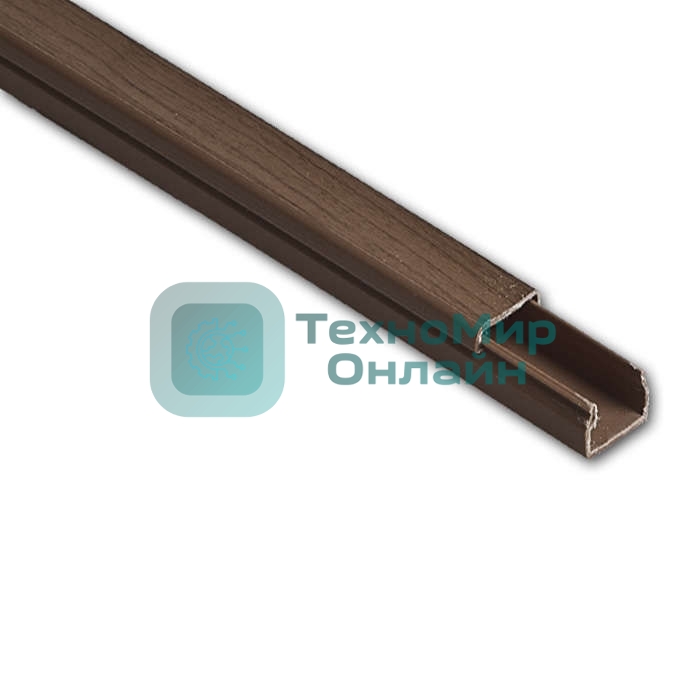 Кабель-канал 25х16 L2000 пластик дуб (темн. основа) Рувинил РКК-25х16-08М