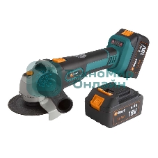 Угловая шлифовальная машина аккумуляторная Bort BWS-18Li-125 Диам. диска 125 мм; Аккумулятор 4 А.ч; Скорость холостого хода 4 000 - 9 000 об/мин;