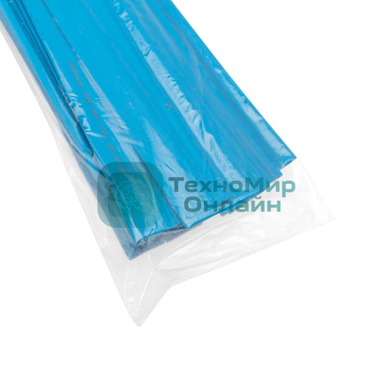 Трубка термоусаживаемая PROconnect ТУТ 18,0/9,0мм, синяя, упаковка 50 шт. по 1м,