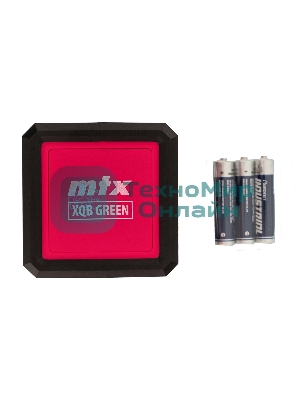 Лазерный уровень MTX XQB GREEN Basic SET, 20 м, зеленый луч, батарейки, резьба 1/4