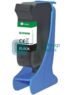 Картридж струйный G&G GG-C51645A черный (44мл) для HP DJ 710c/720c/722c/815c/820cXi/850c/870cXi/880c