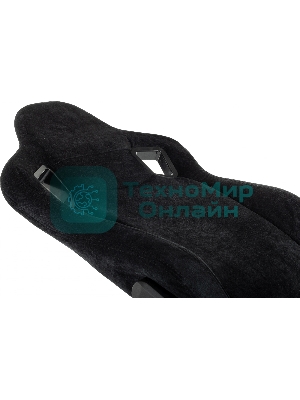 Кресло Zombie Ghost Fabric черный Light-20, ткань (велюр), подголовник