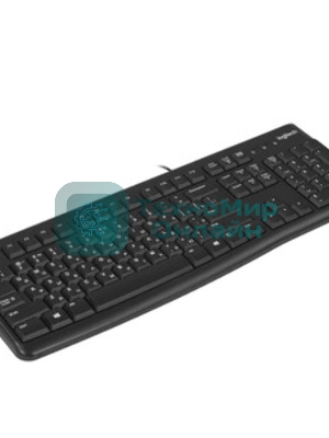 Клавиатура проводная Logitech K120 for business, USB черный (неоригинальная гравировка)