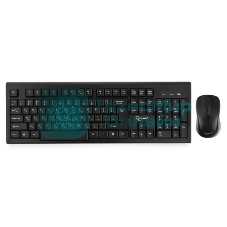 Комплект клавиатура+мышь Gembird KBS-8002 беспроводной, USB, 1000 DPI, чёрный