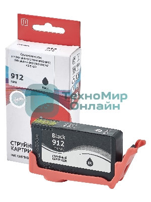 Картридж струйный Sakura 3YL80AE (№912 Black) для HP, черный, 18 мл., 300 к.