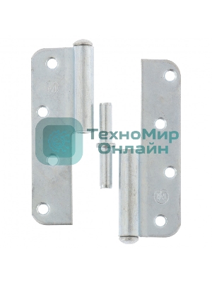 Петля накладная ПН1-110 левая, цинк, 4шт. (Металлист) Россия