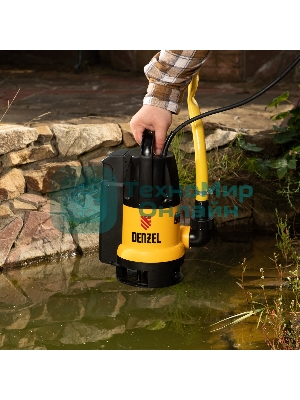 Дренажный насос DP800A, 800 Вт, подъем 5 м, 13000 л/ч Denzel