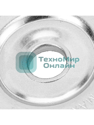 Щетка для УШМ Сибртех, 200 мм, посадка 22,2 мм, плоская, витая проволока