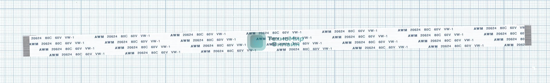 Шлейф универсальный 24pin, шаг 0,8 мм, длина 30 см