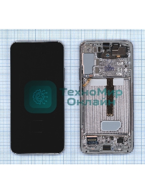 Дисплея для Samsung Galaxy S22 Plus SM-S906B в сборе с тачскрином ServicePack, голубой (GH82-27500B)
